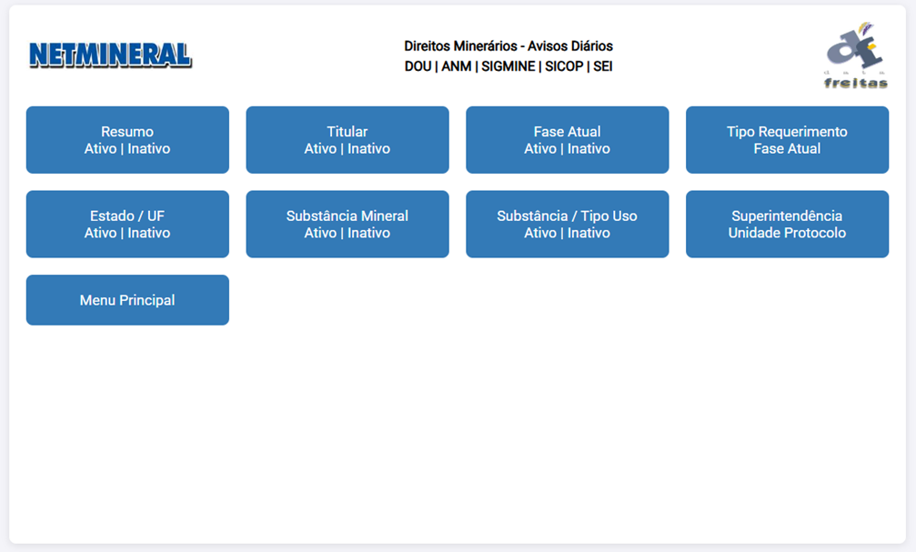 Tela 9 do Netmineral
